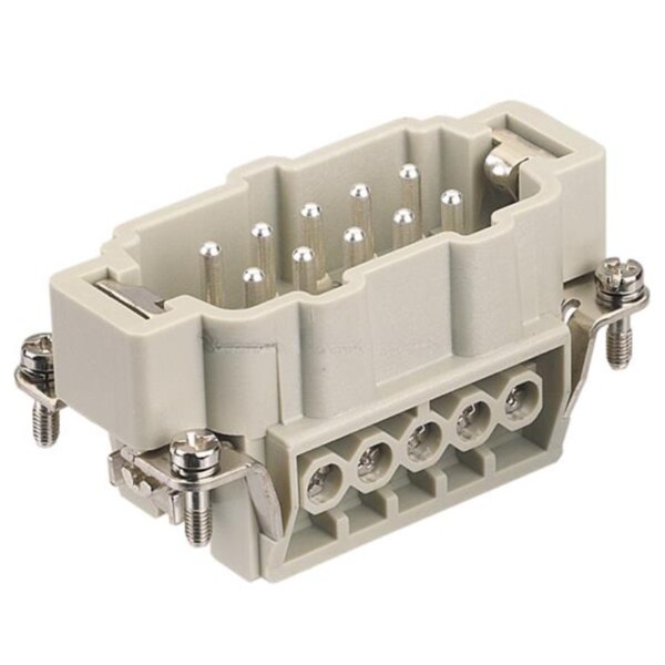 HARTING 09200102612 Han Insert Male 10 pin+E 16A Size 10A Screw Termination