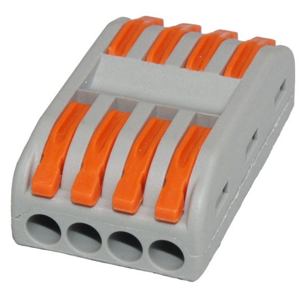 Spring Terminal St4 Grey Power Source C-4-ST Connector 4 Way 32A Spring Terminal